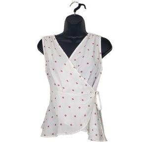 Sophie Rue Polka Dot Wrap Top